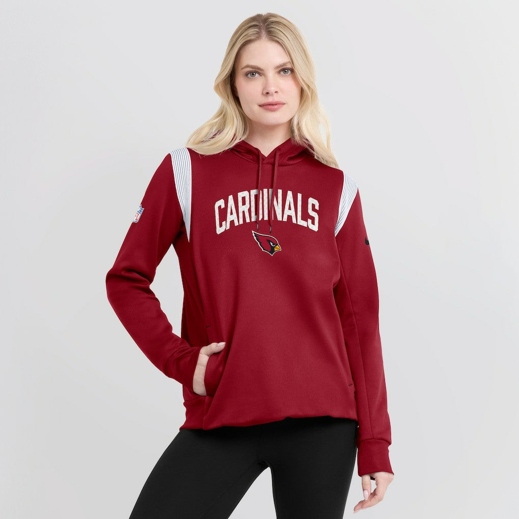 Arizona Cardinals Women's Sideline Stack Performance Pullover Hoodie Cardinal - Nike