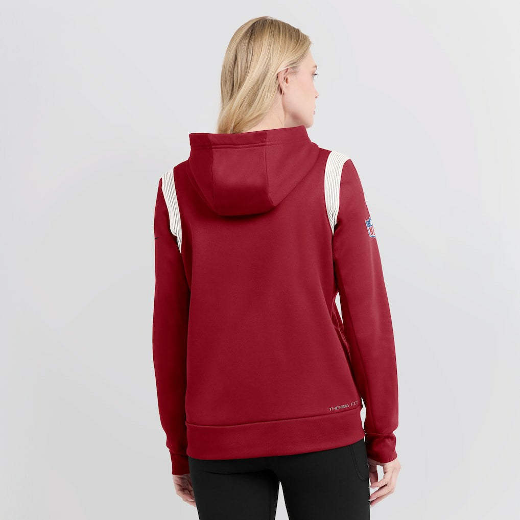 Arizona Cardinals Women's Sideline Stack Performance Pullover Hoodie Cardinal - Nike