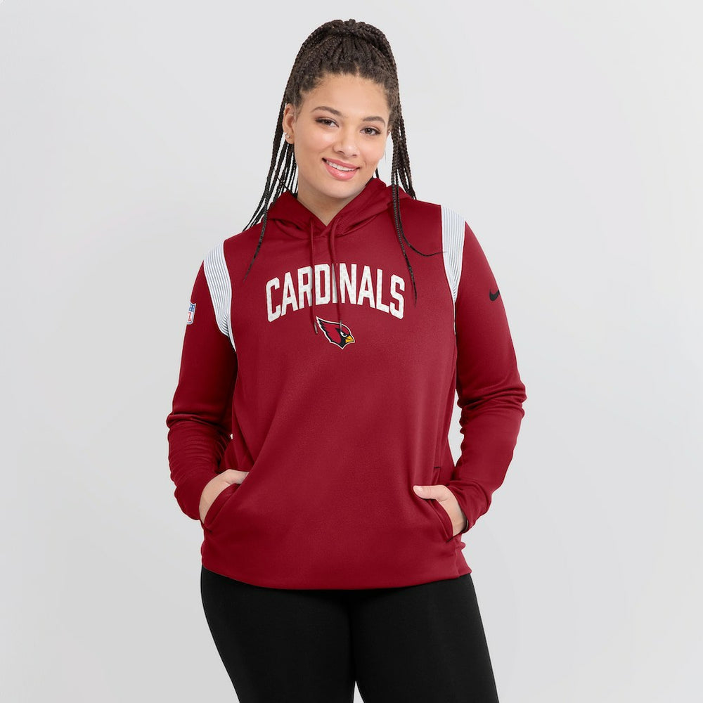 Arizona Cardinals Women's Sideline Stack Performance Pullover Hoodie Cardinal - Nike