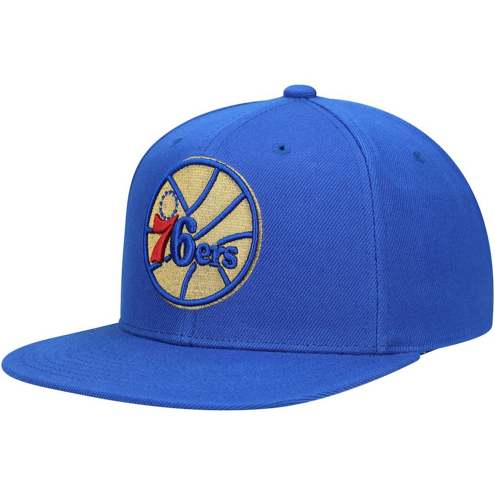 Mitchell & Ness - Philadelphia 76ers 50th Anniversary Snapback Hat - Royal