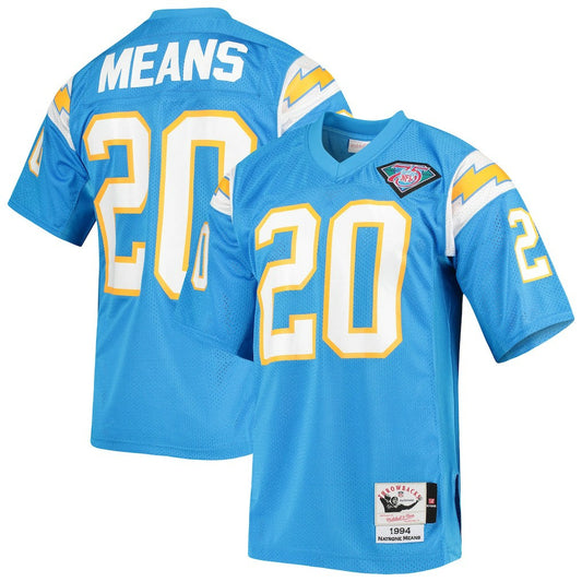 Natrone Means Los Angeles Chargers 1994 Authentic Throwback Retired Player Jersey - Powder Blue for sale | NFL Jerseys