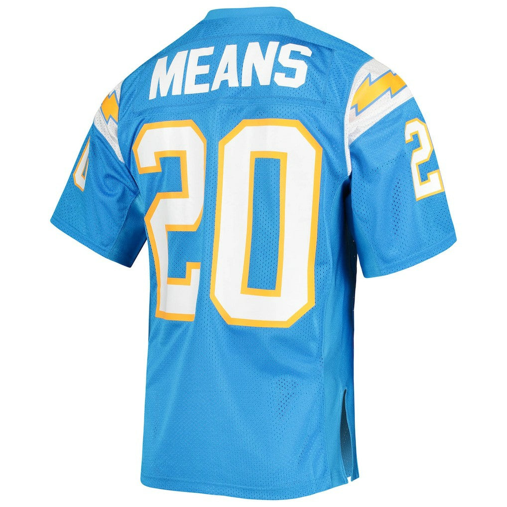 Natrone Means Los Angeles Chargers 1994 Authentic Throwback Retired Player Jersey Powder Blue - Mitchell & Ness