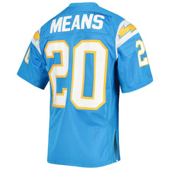 Natrone Means Los Angeles Chargers 1994 Authentic Throwback Retired Player Jersey Powder Blue - Mitchell & Ness