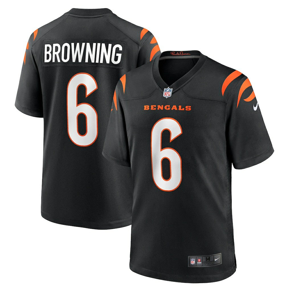 Jake Browning Cincinnati Bengals Game Jersey - Black | NFL Jerseys