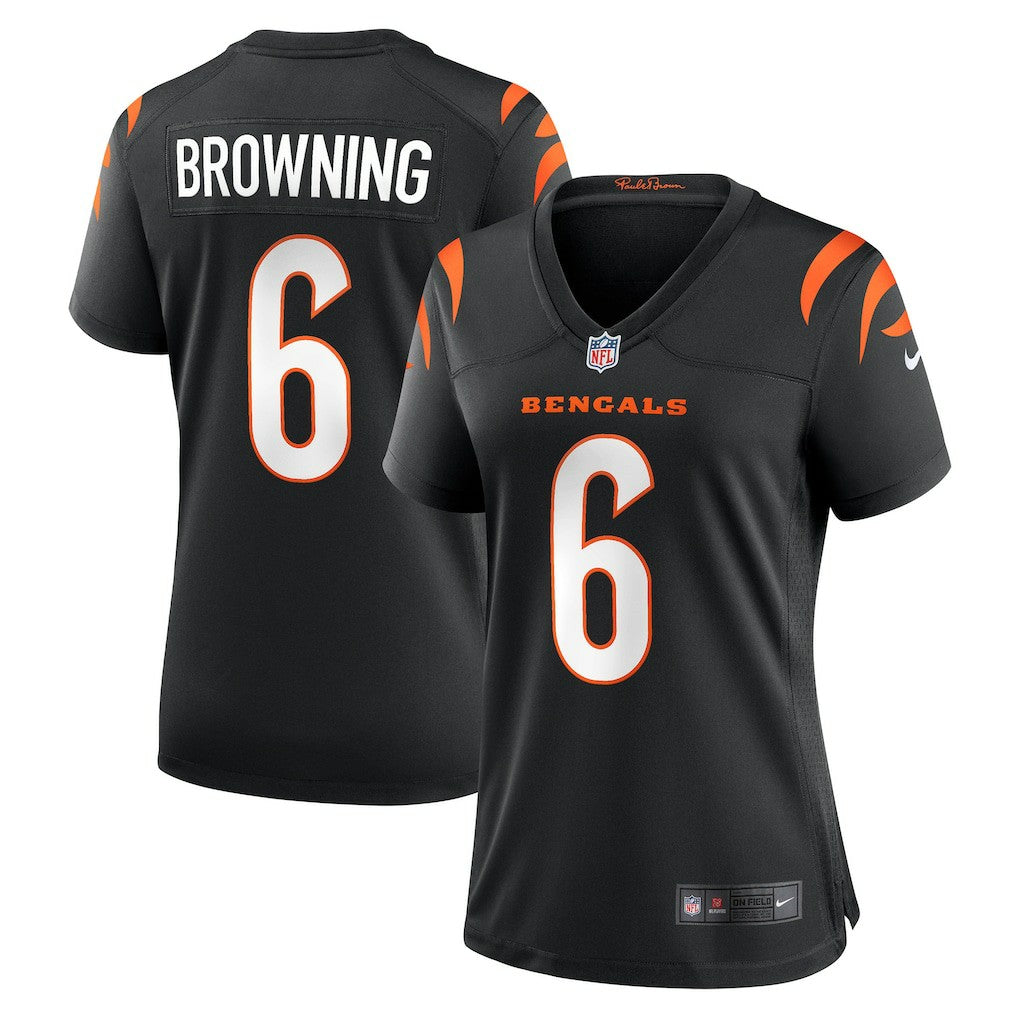 Jake Browning Cincinnati Bengals Women's Game Jersey Black - Nike