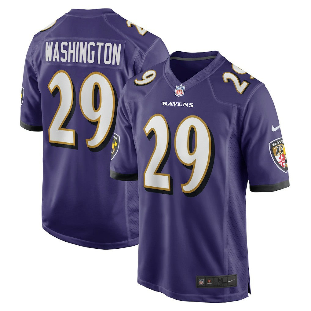 Ar'Darius Washington Baltimore Ravens Player Game Jersey - Purple | NFL Jerseys