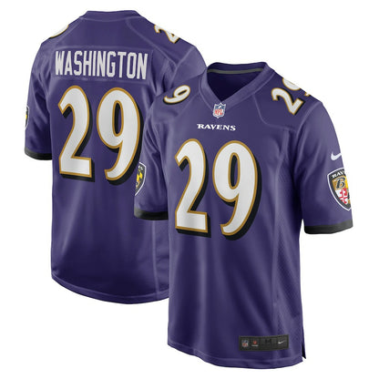 Ar'Darius Washington Baltimore Ravens Player Game Jersey - Purple | NFL Jerseys