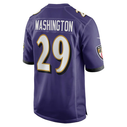 Ar'Darius Washington Baltimore Ravens Player Game Jersey - Purple | NFL Jerseys