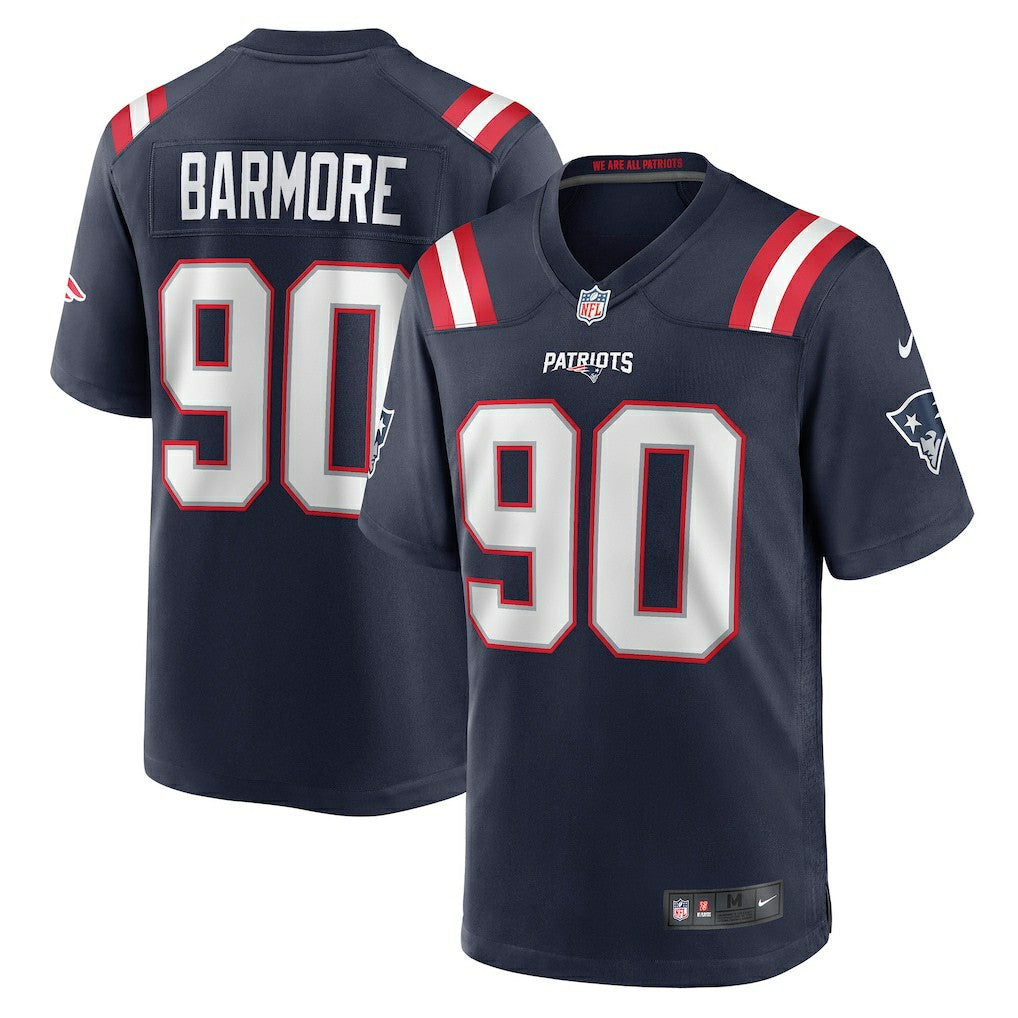 Christian Barmore New England Patriots Player Game Jersey Navy - Nike