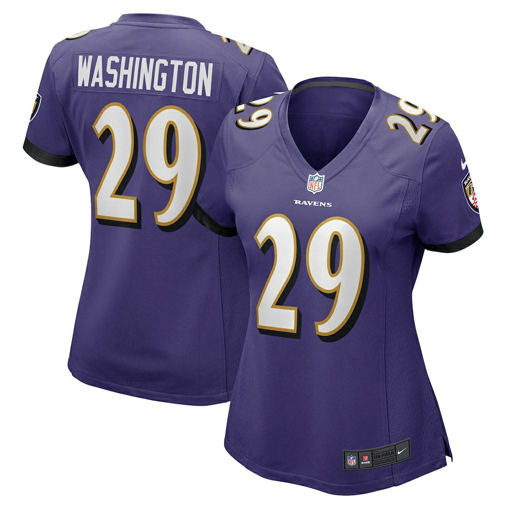 Ar'Darius Washington Baltimore Ravens Women's Player Game Jersey Purple - Nike