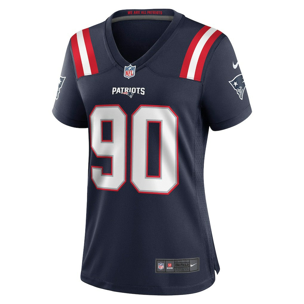 Christian Barmore New England Patriots Women's Game Jersey Navy - Nike