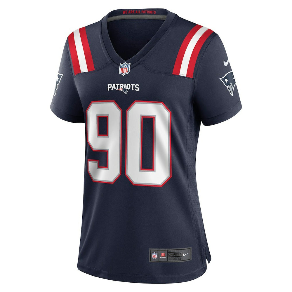 Christian Barmore New England Patriots Women's Game Jersey Navy - Nike