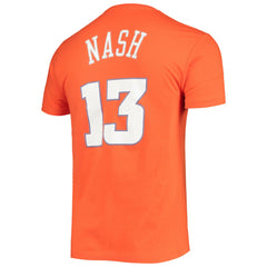 Mitchell & Ness - Steve Nash Phoenix Suns Hardwood Classics Stitch Name & Number T-Shirt - Orange