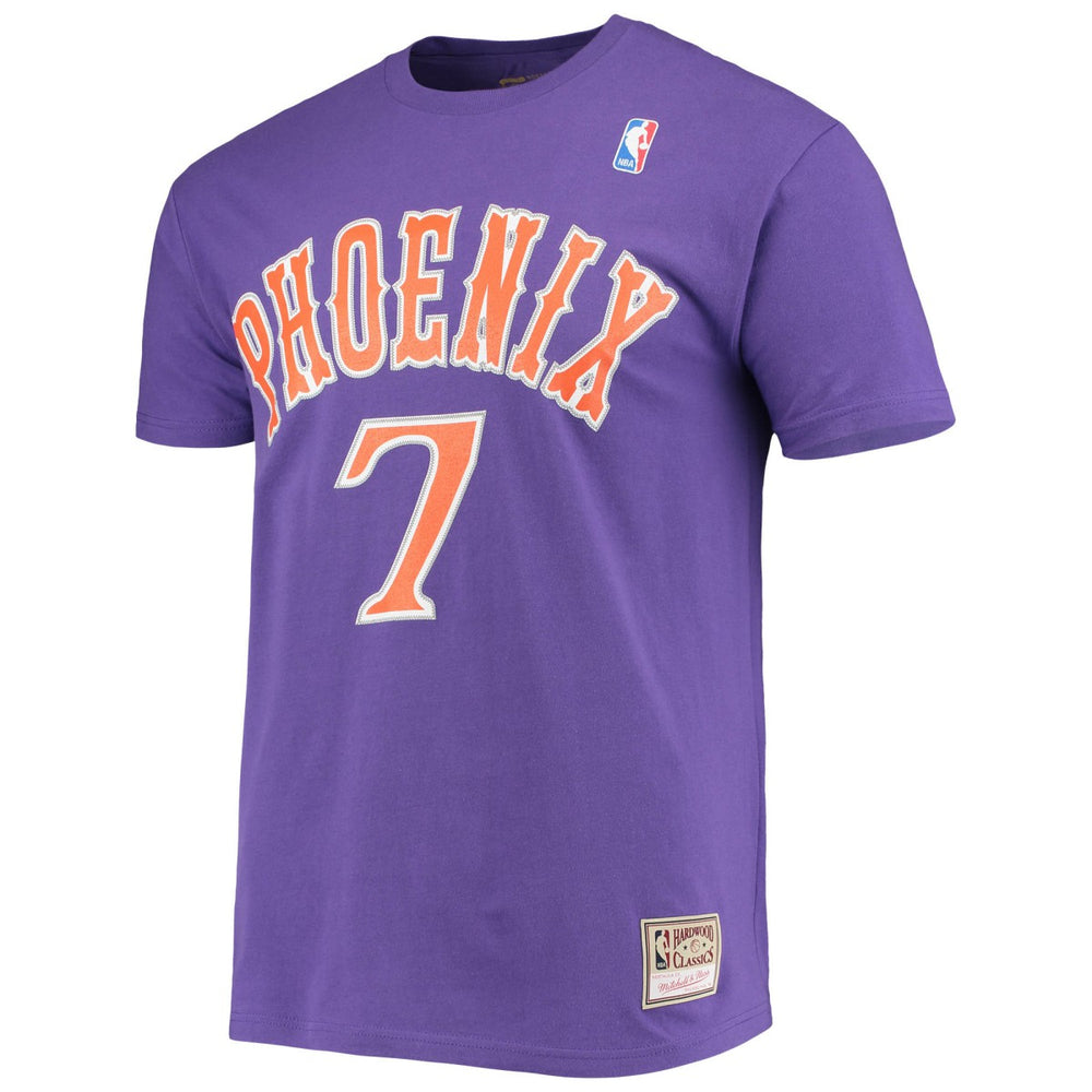 Mitchell & Ness - Kevin Johnson Phoenix Suns Hardwood Classics Stitch Name & Number T-Shirt - Purple