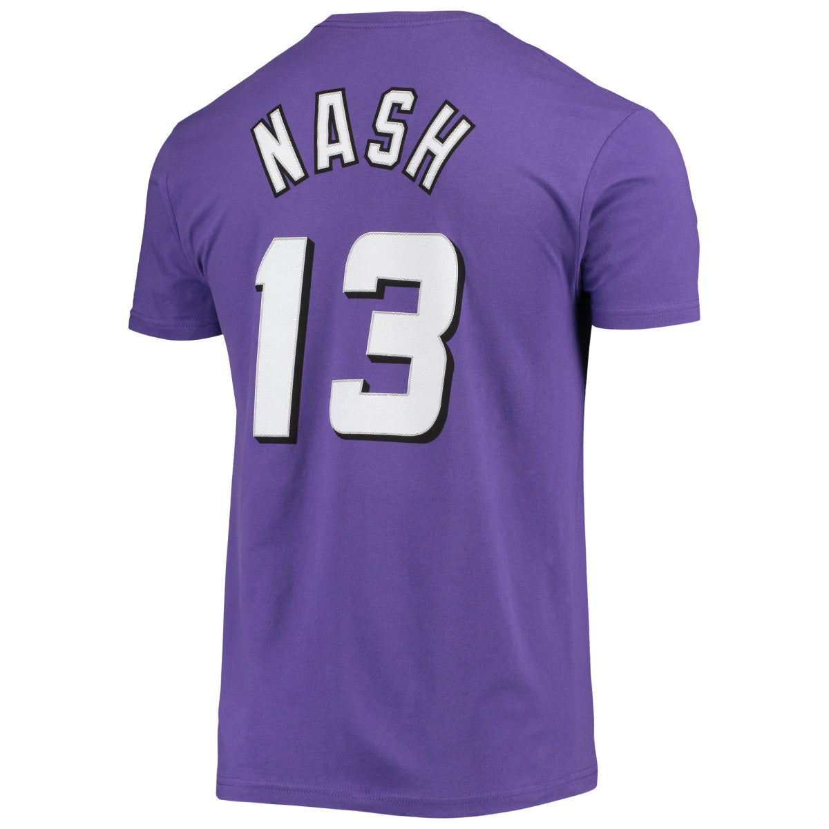 Mitchell & Ness - Steve Nash Phoenix Suns Hardwood Classics Stitch Name & Number T-Shirt - Purple