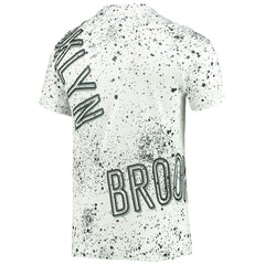 NBA - Brooklyn Nets FISLL Gold Foil Splatter Print T-Shirt - White