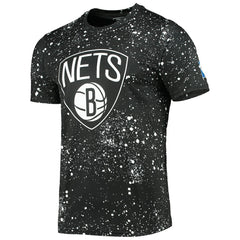 NBA - Brooklyn Nets FISLL Splatter Print T-Shirt - Black