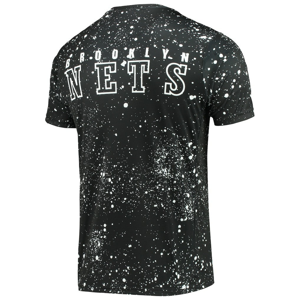 NBA - Brooklyn Nets FISLL Splatter Print T-Shirt - Black