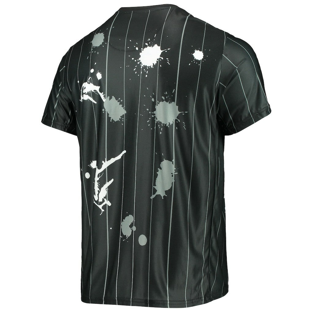 NBA - Brooklyn Nets FISLL Striped Splatter T-Shirt - Black