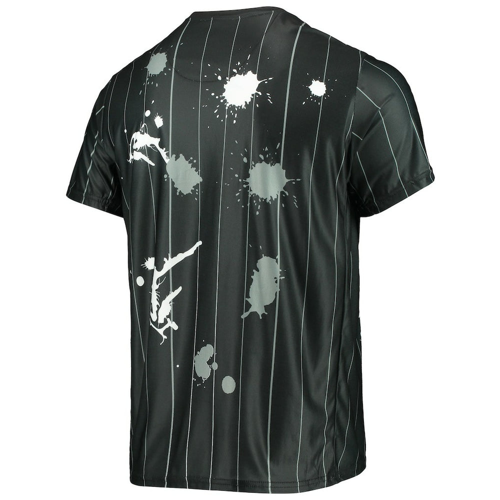 NBA - Brooklyn Nets FISLL Striped Splatter T-Shirt - Black
