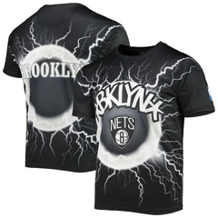 NBA - Brooklyn Nets FISLL Tornado Bolt T-Shirt - Black