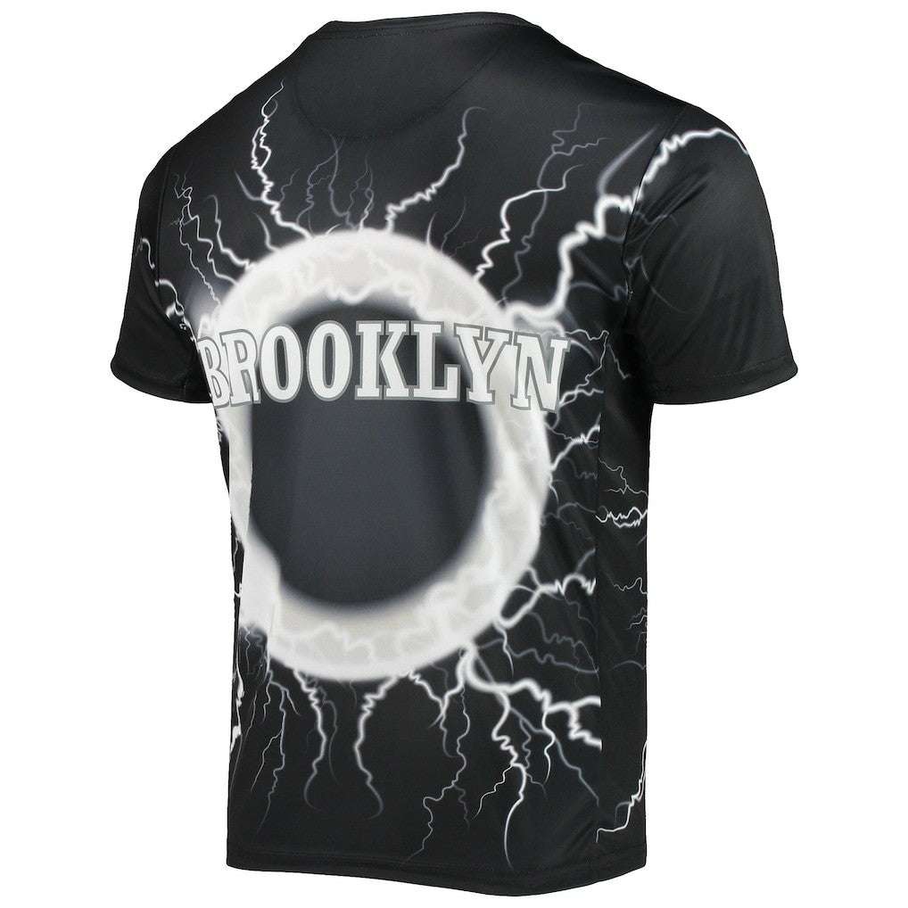 NBA - Brooklyn Nets FISLL Tornado Bolt T-Shirt - Black