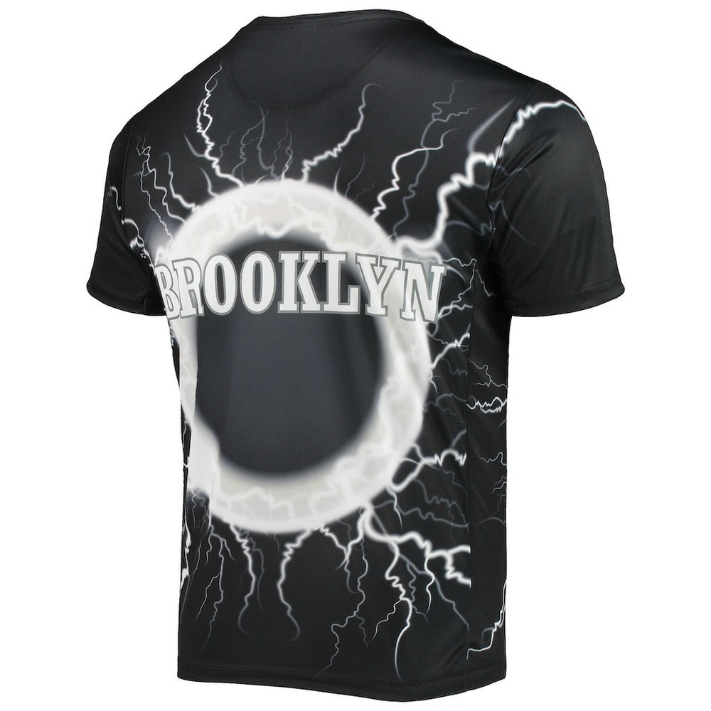 NBA - Brooklyn Nets FISLL Tornado Bolt T-Shirt - Black