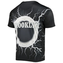 NBA - Brooklyn Nets FISLL Tornado Bolt T-Shirt - Black