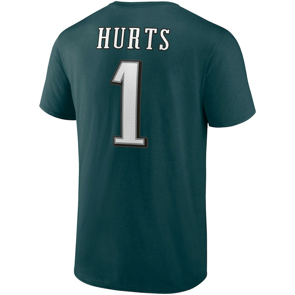 Jalen Hurts Philadelphia Eagles Player Icon T-Shirt Midnight Green - Fanatics