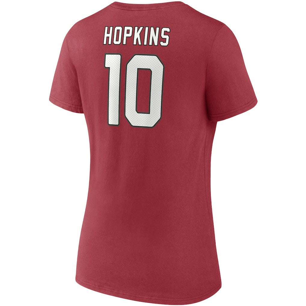 DeAndre Hopkins Arizona Cardinals Women's Player Icon Name & Number V-Neck T-Shirt Cardinal - Fanatics