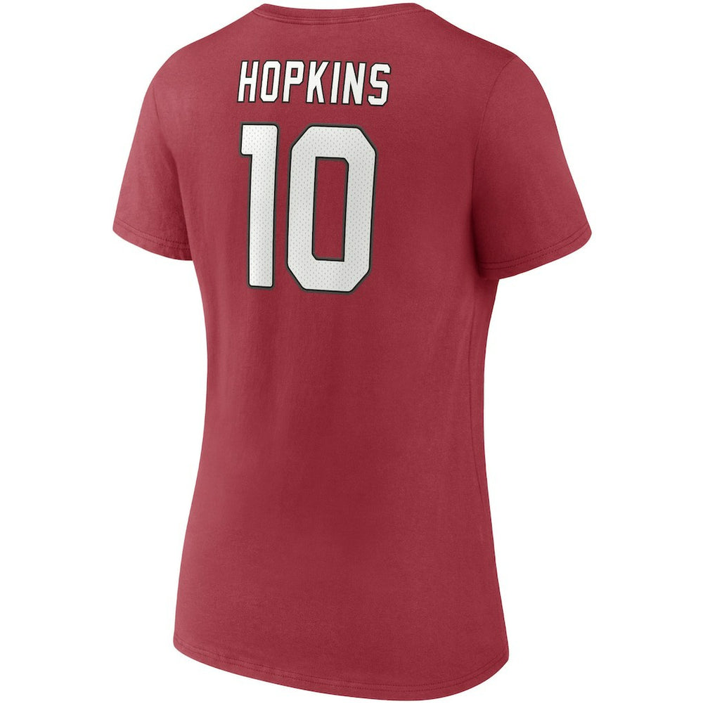DeAndre Hopkins Arizona Cardinals Women's Player Icon Name & Number V-Neck T-Shirt Cardinal - Fanatics