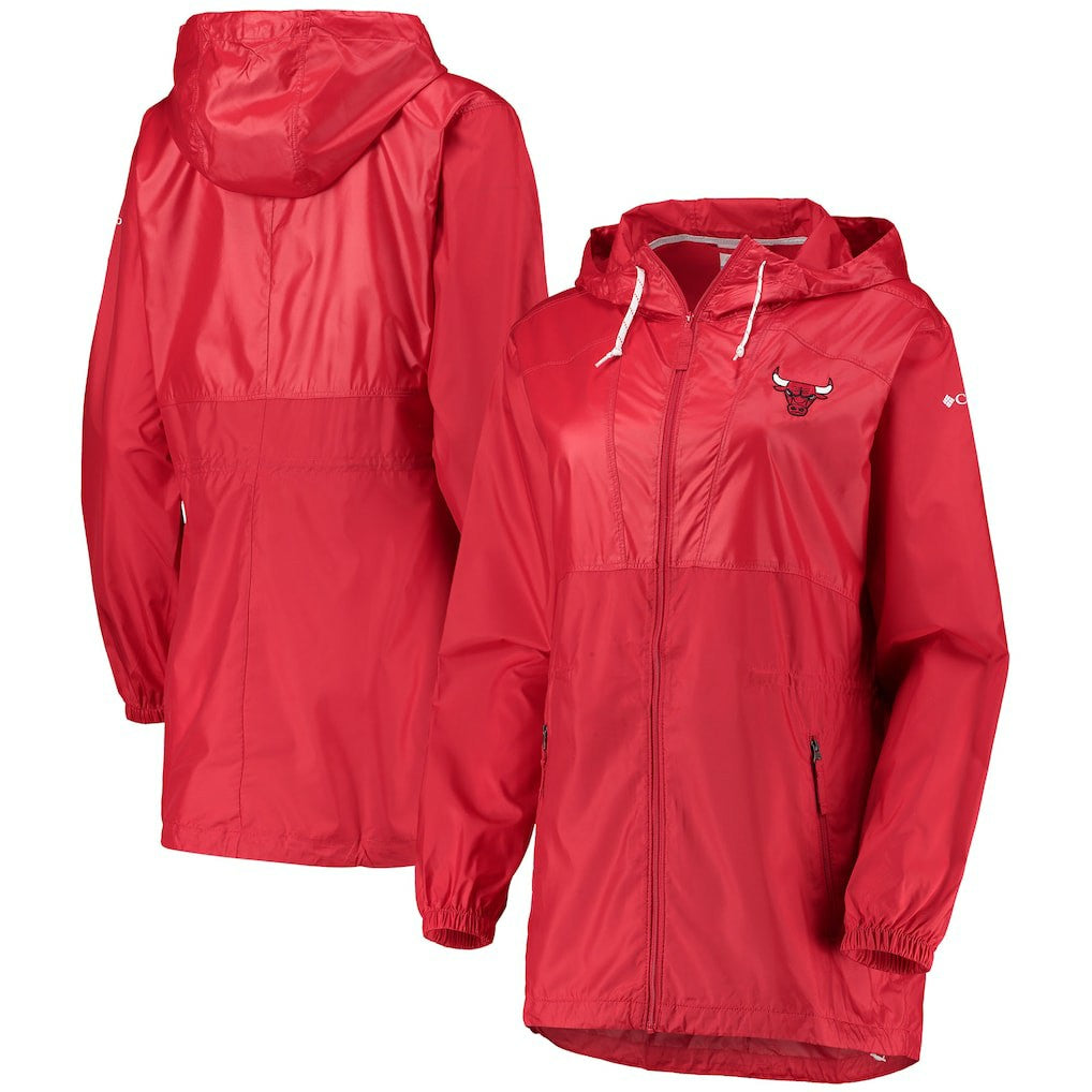 Columbia - Chicago Bulls Women's Flashback Full-Zip Jacket - Red