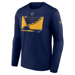 St. Louis Blues - Fanatics Authentic Pro Core Collection Secondary Long Sleeve T-Shirt Navy