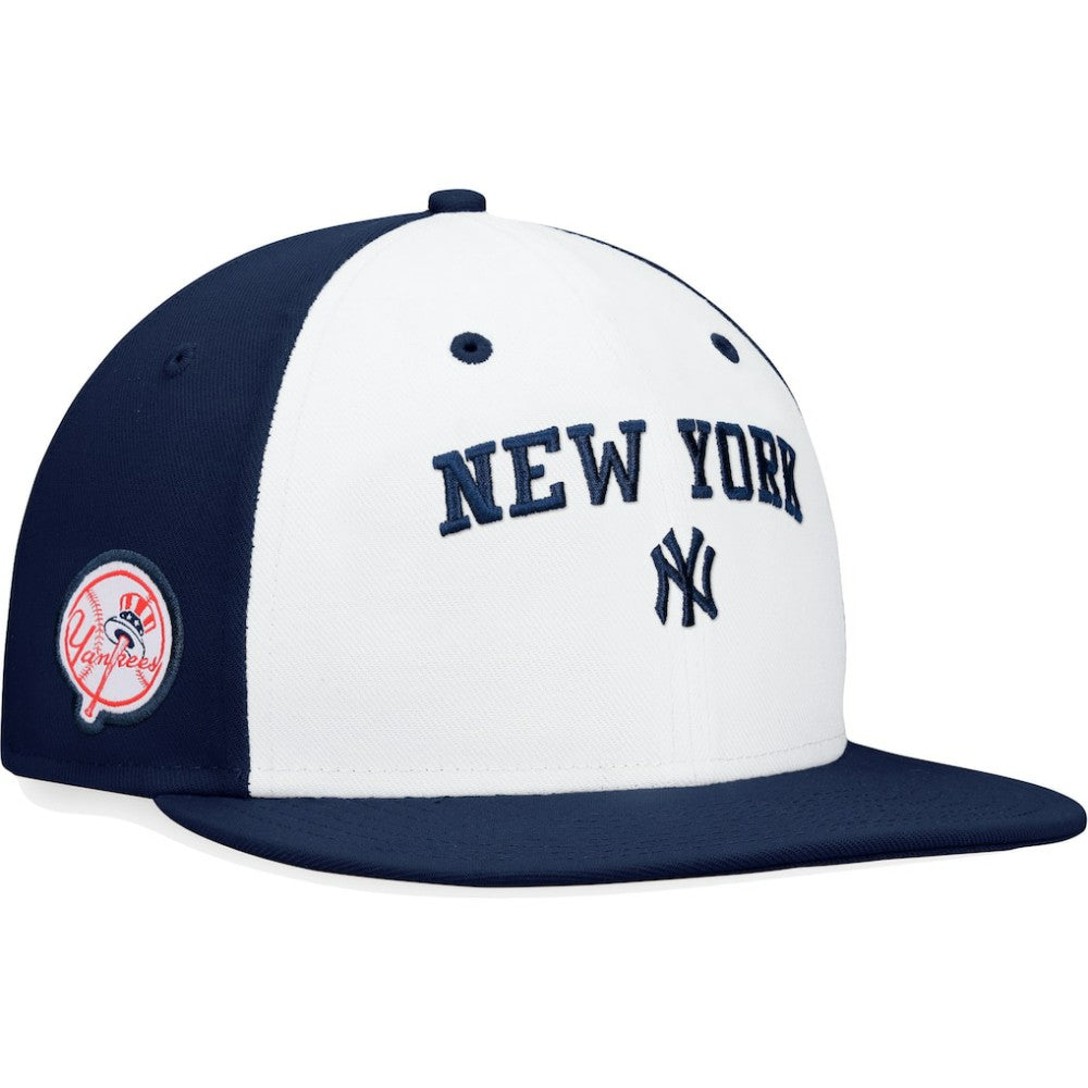 New York Yankees Fanatics Iconic Color Blocked Fitted Hat Lifestyle