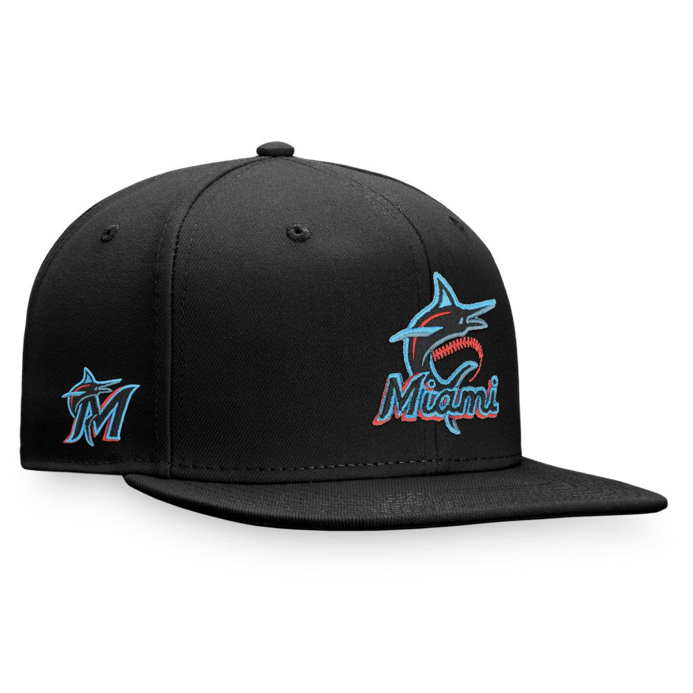 Miami Marlins Fanatics Iconic Team Patch Fitted Hat Clearance