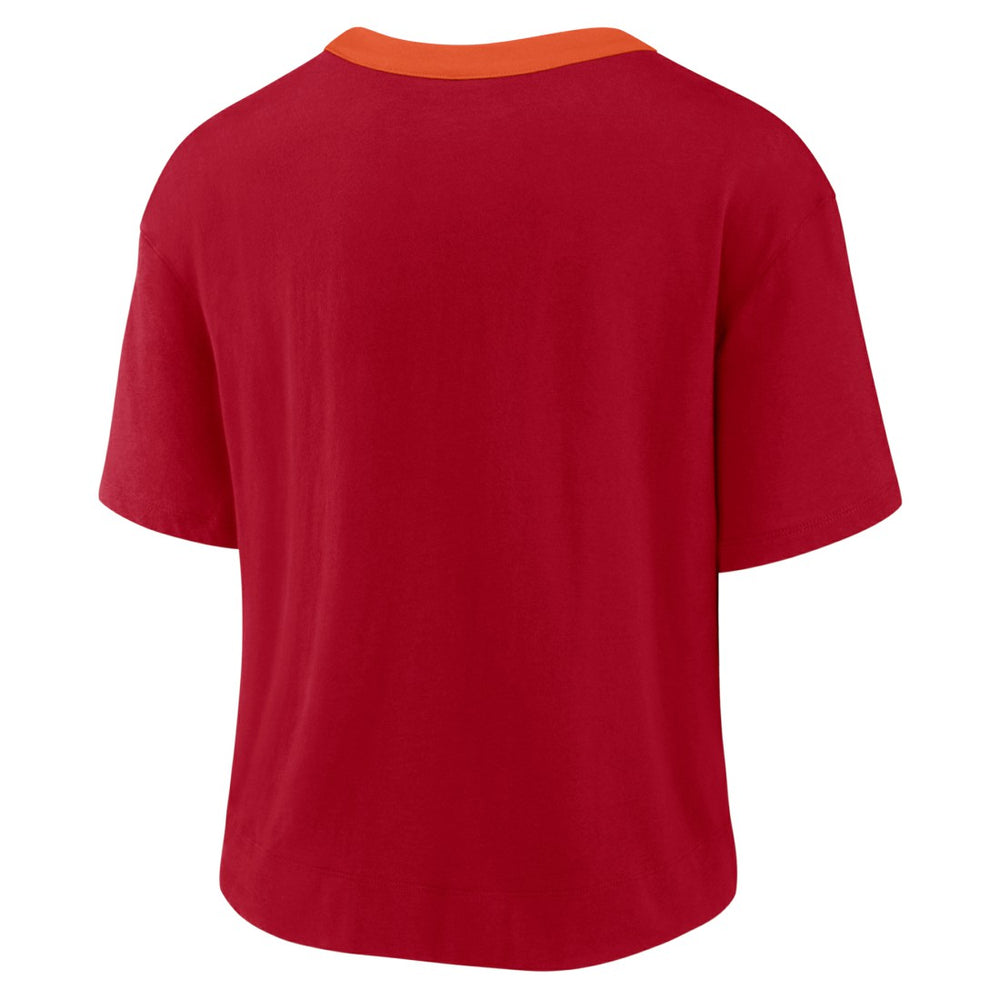 Tampa Bay Buccaneers Women's High Hip Fashion Cropped Top Red - Nike