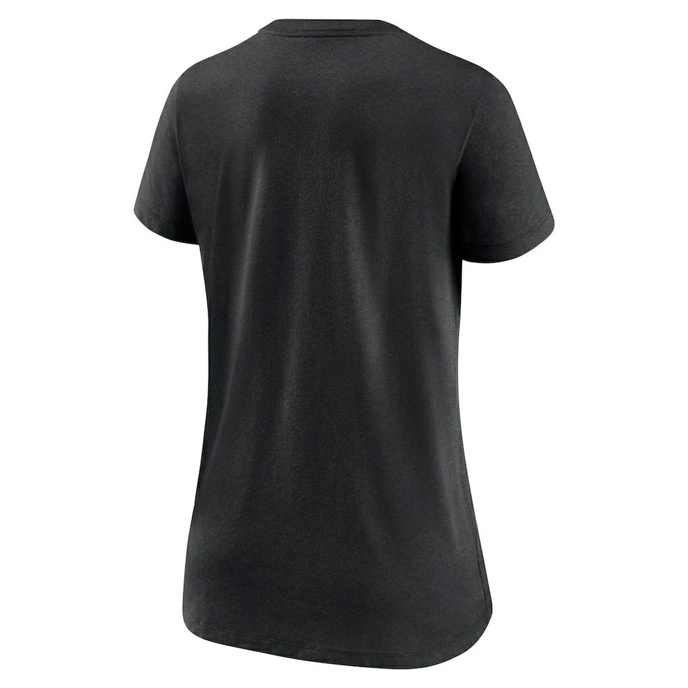 Cincinnati Bengals Women's Lock Up Tri-Blend V-Neck T-Shirt Heathered Black - Nike
