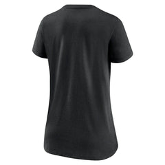 Cincinnati Bengals Women's Lock Up Tri-Blend V-Neck T-Shirt Heathered Black - Nike