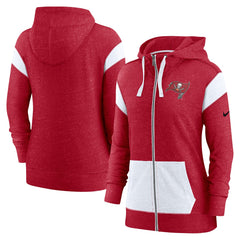 Tampa Bay Buccaneers Women's Monaco Lightweight Full-Zip Hoodie Red/White - Nike