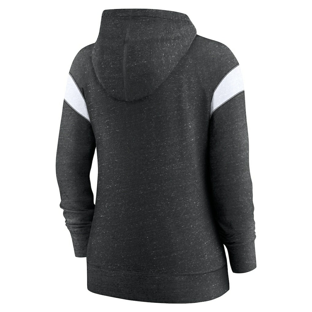 Arizona Cardinals Women's Monaco Lightweight Full-Zip Hoodie Heather Black/White - Nike