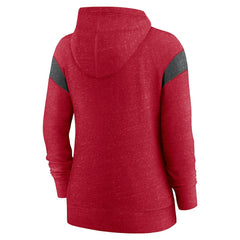 San Francisco 49ers Women's Monaco Lightweight Full-Zip Hoodie Scarlet/Heather Black - Nike
