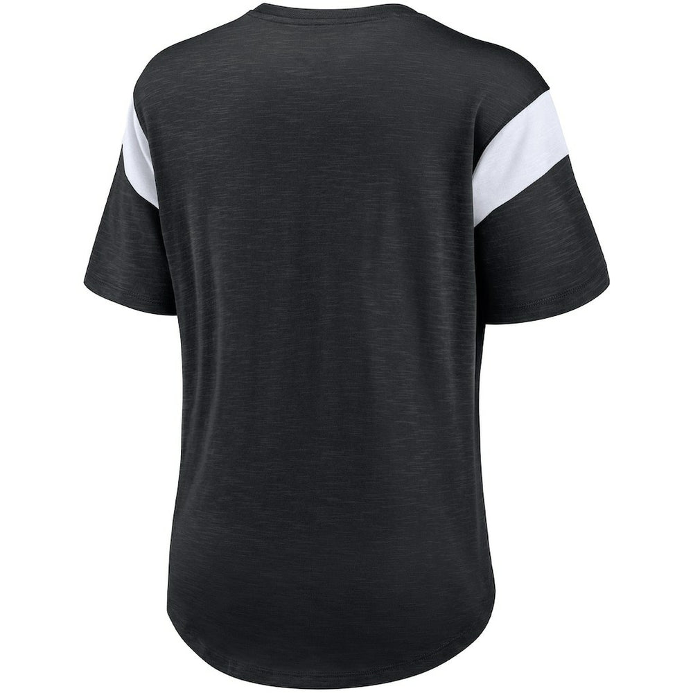 Las Vegas Raiders Women's Primary Logo Fashion Top Heather Black - Nike