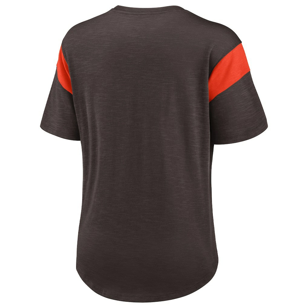 Cleveland Browns Women's Primary Logo Fashion Top Brown - Nike