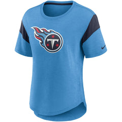 Tennessee Titans Women's Primary Logo Fashion Top Light Blue - Nike