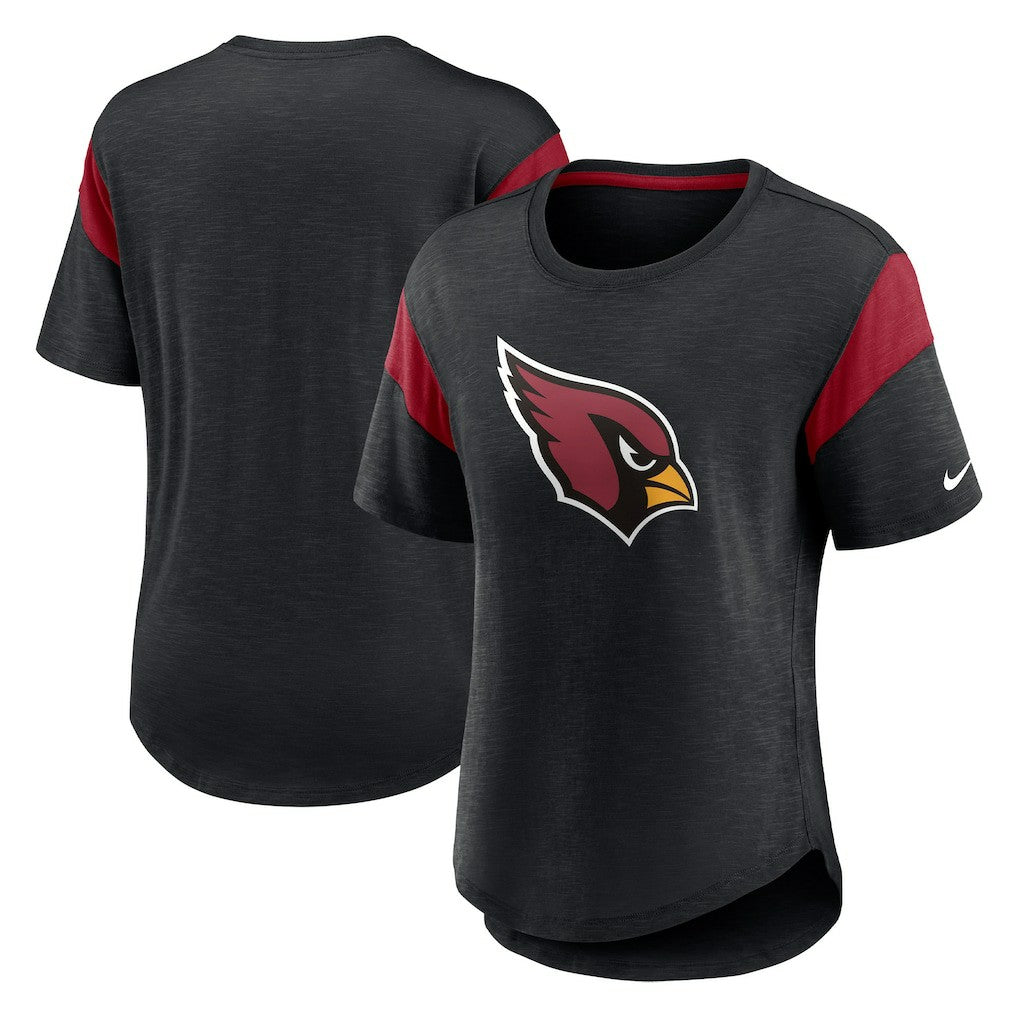 Arizona Cardinals Women's Primary Logo Fashion Top Heather Black - Nike