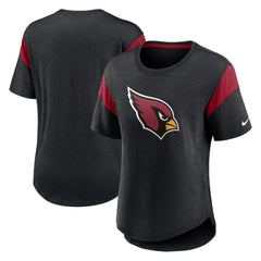 Arizona Cardinals Women's Primary Logo Fashion Top Heather Black - Nike