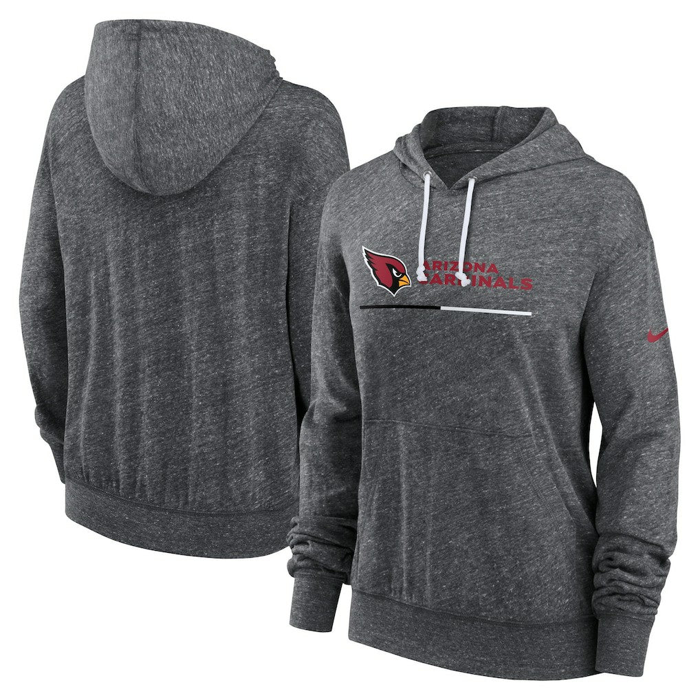 Arizona Cardinals Women's Team Spirit Gym Vintage Lightweight Hoodie Top Heather Charcoal - Nike