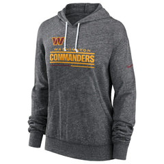 Washington Commanders Women's Team Spirit Gym Vintage Lightweight Hoodie Top Heather Charcoal - Nike