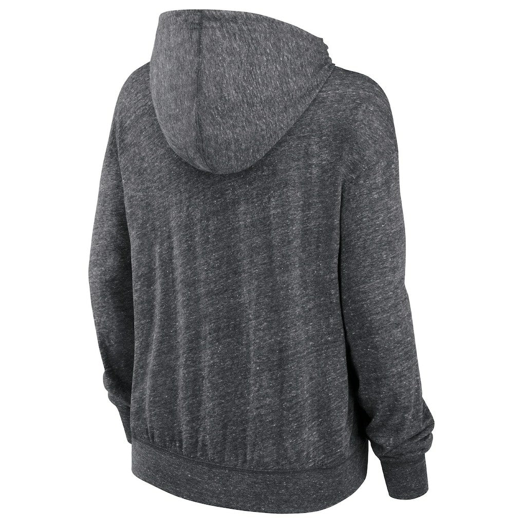 Washington Commanders Women's Team Spirit Gym Vintage Lightweight Hoodie Top Heather Charcoal - Nike