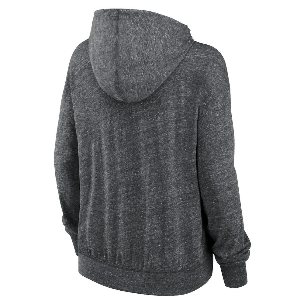 New York Jets Women's Team Spirit Gym Vintage Lightweight Hoodie Top Heather Charcoal - Nike